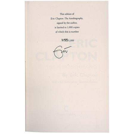 Lot #683 Eric Clapton Book - Image 1