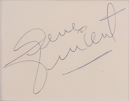 Lot #730 Gene Vincent Signature - Image 1