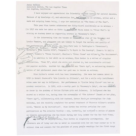 Lot #1001 George Cukor - Image 1