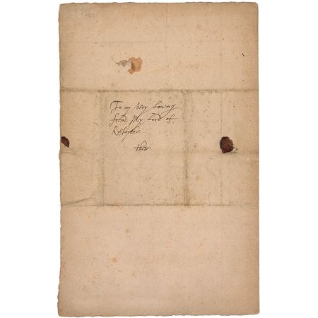 Lot #290 Ludovic Stuart Signed Letter - Image 2