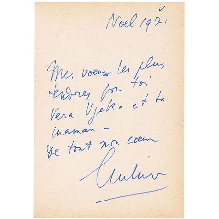 Lot #1118 Luchino Visconti Christmas Card - Image 2
