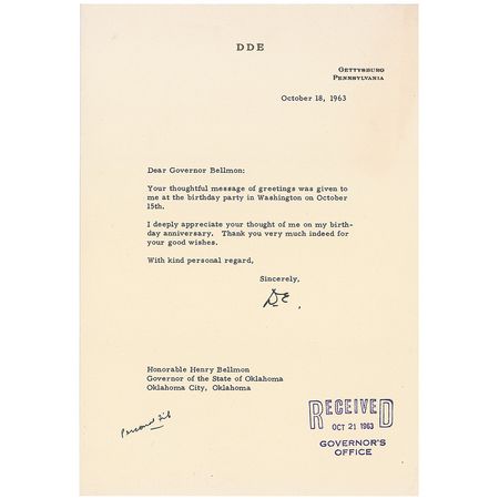 Lot #26 Dwight D. Eisenhower Letters - Image 2