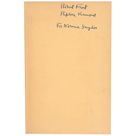 Lot #514 Robert Frost Book - Image 1