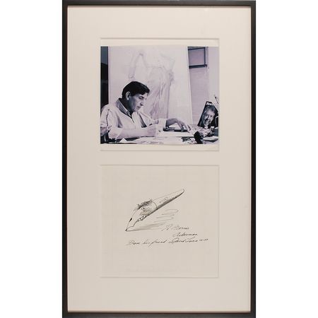 Lot #539 David Levine Sketch - Image 2