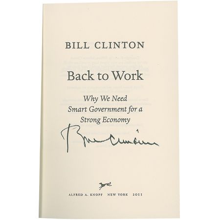 Lot #18 Bill Clinton Book