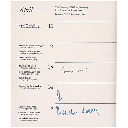 Lot #476 Autograph Book Birthday Date Book - Image 3