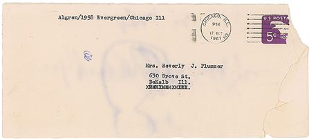 Lot #474 Nelson Algren Typed Letter Signed - Image 3