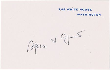 Lot #34 Gerald Ford and Spiro Agnew Mock White House Cards - Image 2