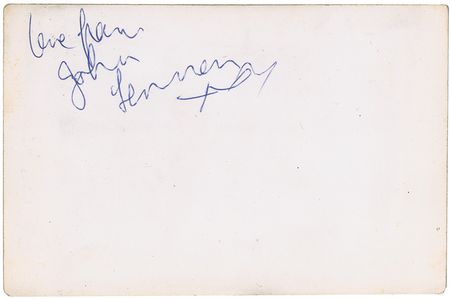 Lot #677 Beatles: John Lennon: Early 1962 promo card signed by Lennon - Image 1
