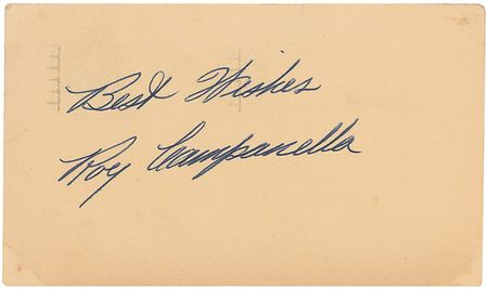 Lot #1438 Roy Campanella Signature - Image 1