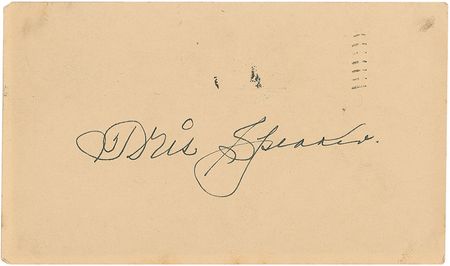 Lot #1471 Tris Speaker Signature - Image 1