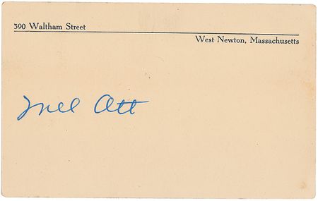 Lot #1464 Mel Ott Signature - Image 1