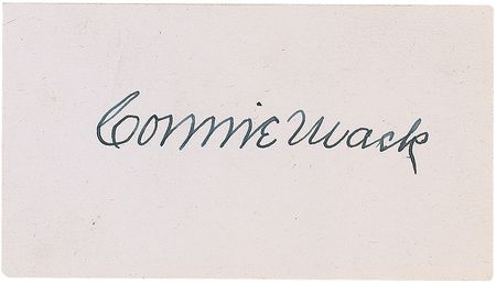 Lot #1458 Connie Mack Signature - Image 1