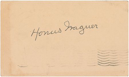 Lot #1475 Honus Wagner Signature - Image 1