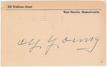 Lot #1481 Cy Young Signature - Image 1