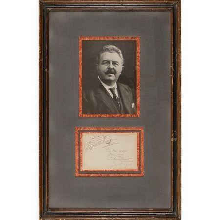 Lot #641 Victor Herbert Signed Musical Quote - Image 1