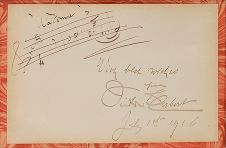 Lot #641 Victor Herbert Signed Musical Quote - Image 2