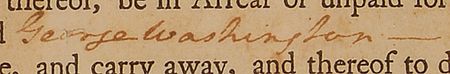 Lot #123 George Washington: Scarce full Washington signature along with a swatch of his coat and hair lock - Image 2