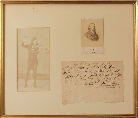 Lot #655 Nicolo Paganini Handwritten Letter Signed - Image 2