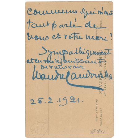 Lot #646 Wanda Landowska Handwritten Letter Signed - Image 1