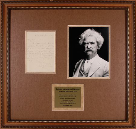 Lot #492 Samuel L. Clemens: ?If you had coupled my name with the story it would have injured me in England, where they believe everything I say? - Image 2