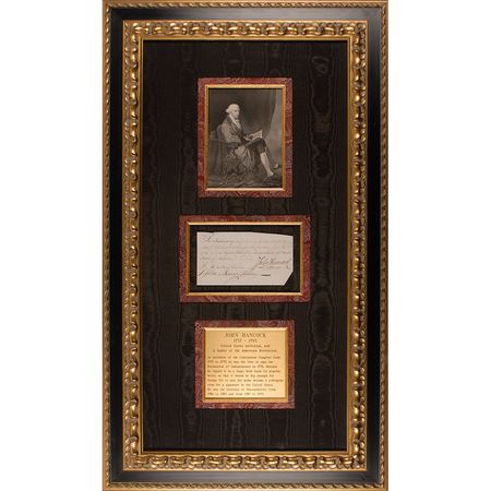 Lot #222 John Hancock: Exceptional example of the Massachusetts patriot - Image 2