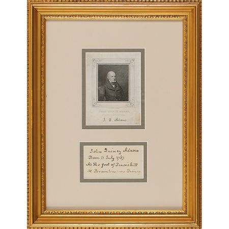 Lot #5 John Quincy Adams Signature - Image 2
