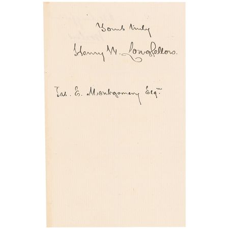 Lot #542 Henry Wadsworth Longfellow Handwritten Letter Signed - Image 3