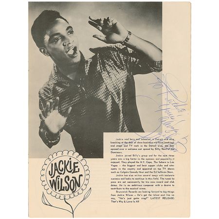 Lot #693 Alan Freed?s Easter Jubilee: Vintage Easter Jubilee program signed by 20 including Jackie Wilson, Bobby Darin, and Alan Freed - Image 3