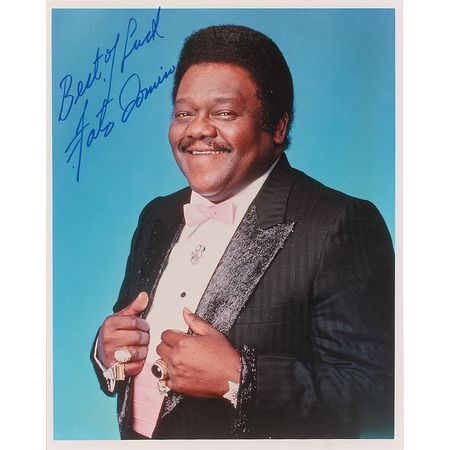 Lot #853 Fats Domino Signed Photographs - Image 1