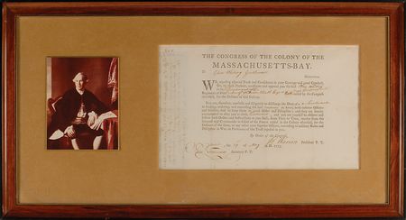 Lot #308 Joseph Warren: Rare May 1775 document signed only weeks before Warren’s death at the Battle of Bunker Hill - Image 2
