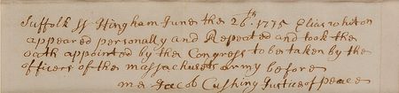 Lot #308 Joseph Warren: Rare May 1775 document signed only weeks before Warren’s death at the Battle of Bunker Hill - Image 3