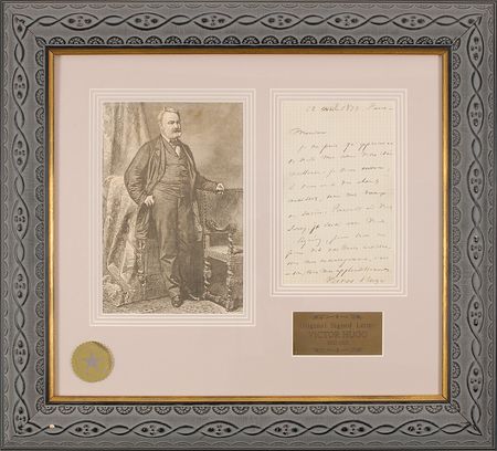 Lot #525 Victor Hugo Handwritten Letter Signed - Image 2