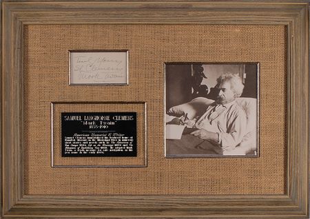 Lot #494 Samuel L. Clemens: Highly-prized Clemens ?double? signature - Image 2