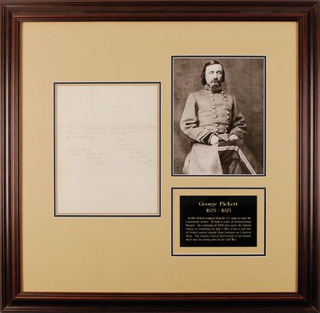 Lot #368 George E. Pickett: Pickett posts an 1856 order to headquarters while grappling with restive Native Americans in the Pacific Northwest - Image 2
