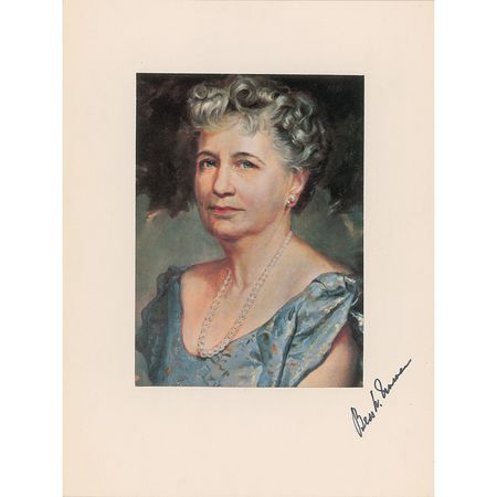 Lot #111 Bess Truman and Mamie Doud Eisenhower Signed Photographs - Image 2