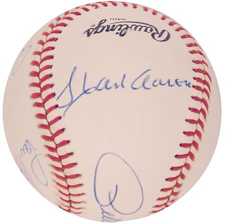 Lot #1487 Baseball: 3000 Hit Club Baseball - Image 2