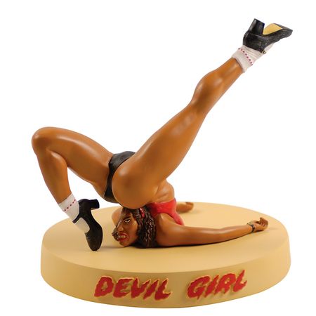 Lot #611 Robert Crumb: Provocative ‘Devil Girl’ figurine signed by her creator - Image 1