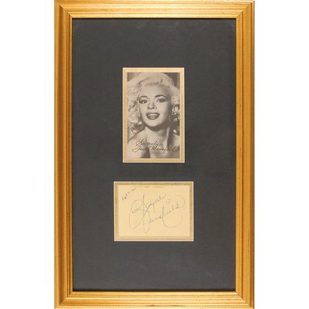 Lot #1065 Jayne Mansfield Signature - Image 2