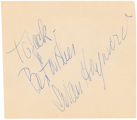 Lot #966 Actors and Actresses: Large vintage Hollywood collection of over 1300 signatures including Brando, Hepburn, Wayne, and an early Garland - Image 12