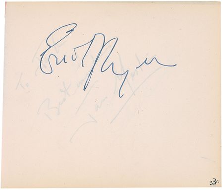 Lot #966 Actors and Actresses: Large vintage Hollywood collection of over 1300 signatures including Brando, Hepburn, Wayne, and an early Garland - Image 16