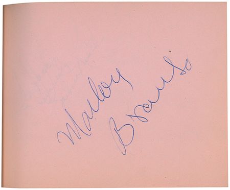 Lot #966 Actors and Actresses: Large vintage Hollywood collection of over 1300 signatures including Brando, Hepburn, Wayne, and an early Garland - Image 18