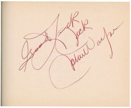 Lot #966 Actors and Actresses: Large vintage Hollywood collection of over 1300 signatures including Brando, Hepburn, Wayne, and an early Garland - Image 19