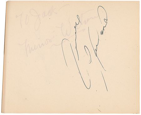 Lot #966 Actors and Actresses: Large vintage Hollywood collection of over 1300 signatures including Brando, Hepburn, Wayne, and an early Garland - Image 20