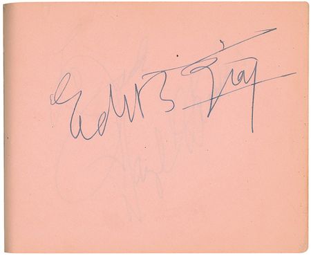 Lot #966 Actors and Actresses: Large vintage Hollywood collection of over 1300 signatures including Brando, Hepburn, Wayne, and an early Garland - Image 21