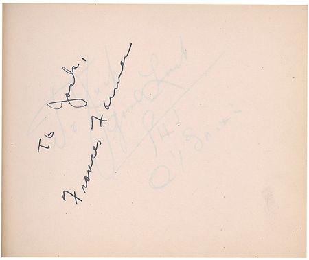 Lot #966 Actors and Actresses: Large vintage Hollywood collection of over 1300 signatures including Brando, Hepburn, Wayne, and an early Garland - Image 22