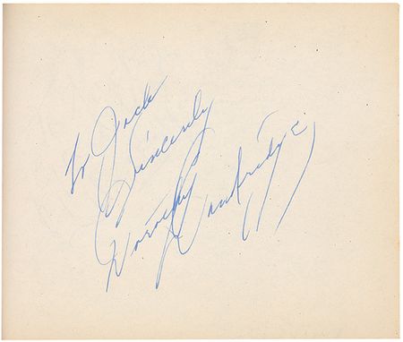 Lot #966 Actors and Actresses: Large vintage Hollywood collection of over 1300 signatures including Brando, Hepburn, Wayne, and an early Garland - Image 23