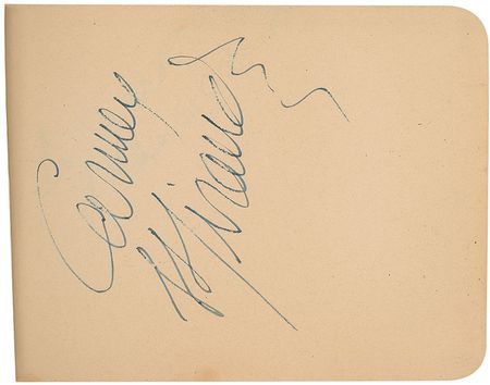 Lot #966 Actors and Actresses: Large vintage Hollywood collection of over 1300 signatures including Brando, Hepburn, Wayne, and an early Garland - Image 24