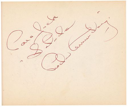 Lot #966 Actors and Actresses: Large vintage Hollywood collection of over 1300 signatures including Brando, Hepburn, Wayne, and an early Garland - Image 35