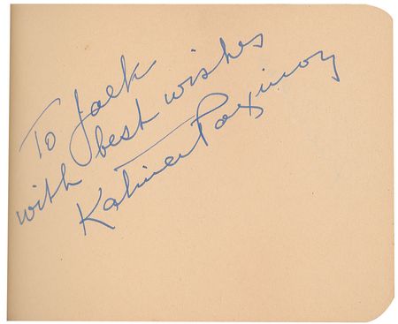 Lot #966 Actors and Actresses: Large vintage Hollywood collection of over 1300 signatures including Brando, Hepburn, Wayne, and an early Garland - Image 36